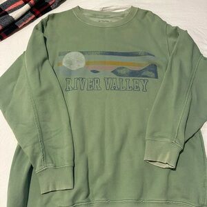 Aerie Sage Green River Valley Sweatshirt